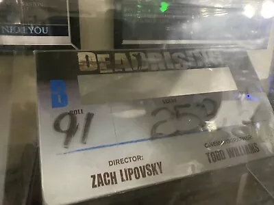 Dead Rising- Production Used Slate Clapper Board Faceplate/video Game Movie • $500