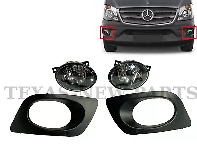 Fits 2014-2018 Mercedes Sprinter 2500 Front Left Right Fog Light Lamp With Cover • $84.20