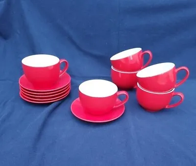 6 Sets X Olympia Porcelain Cappucino Cups & Saucers Coffee Life Style • £24