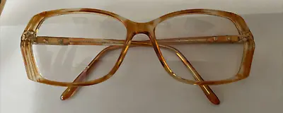 Vintage Gianni Versace Authentic 292 87K 56-15 Amber Eyeglass Frame Italy • $159