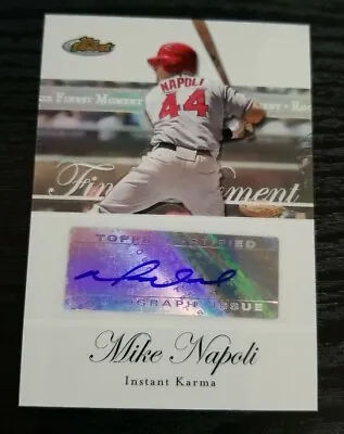 2007 Topps Finest Moments Mike Napoli Auto /25 • $9.95