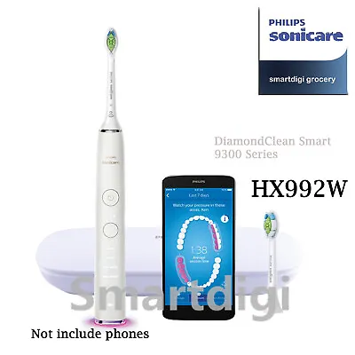 $189.99 • Buy Philips Sonicare DiamondClean Smart Toothbrush 9300 Series HX992W W/o Box