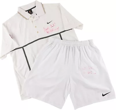 $3870 • Buy John McEnroe Used Match Worn Shirt Shorts Uniform Signed Autographed Lelands LOA