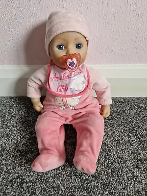 Baby Annabell Babbling Doll Zapf Creation 2019 With Dummy VGC  • £15.99