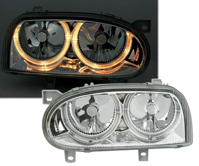 $253.26 • Buy Juego De Faros For VW GOLF 3 III 1991-1997 Angel Eyes Cromo DEPO US LPVW01WP XIN