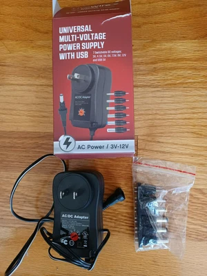 $11.50 • Buy Livewire Essential Universal Multi-Voltage Power Supply Adapter With USB