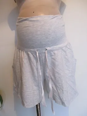 £13.50 • Buy Seraphine Maternity Grey Jersey Over Bump Shorts Size L 16-18
