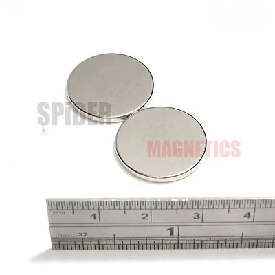 Strong Magnets 20x2 Mm Neodymium Disc Round Craft Magnet 20mm Dia X 2mm Fridge • £4.69