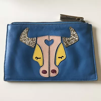 Anthropologie Miss Albright Leather Zodiac Bag Pouch Taurus • $25