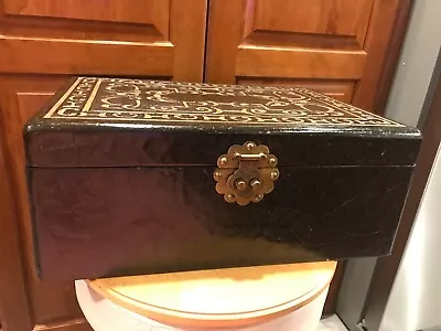 1980s Vintage Milling Road Baker Furniture Chinoiserie Poet's Box Unique & Rare • $650