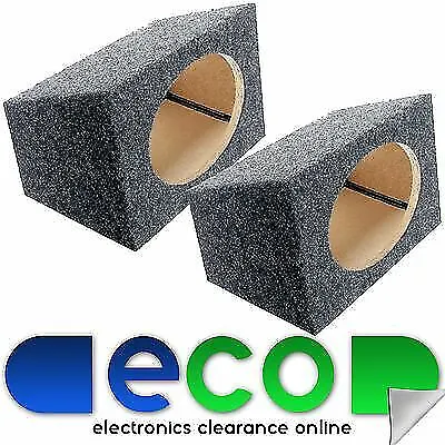 £34.99 • Buy 6x9 Car Speaker Box MDF Enclosure In GREY Carpet With Terminals (Sold As Pairs)