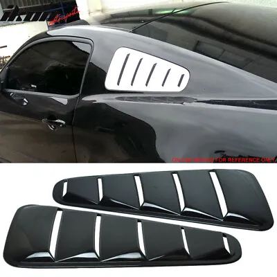 Fits 10-14 Ford Mustang OE Style Side Quarter Window Louvers Painted #UA Black • $108.99