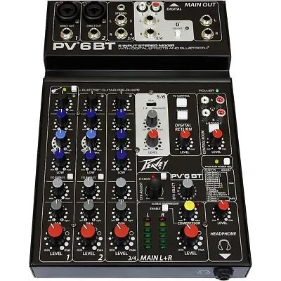 Peavey PV 6 BT Mixer With Bluetooth • $199.99