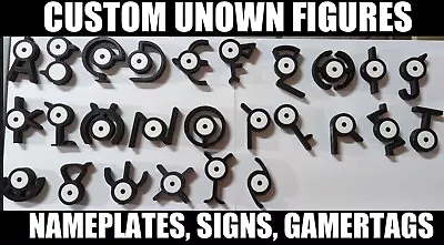 Personalized Unown Figures- Make Your Own Name Phrase Or Words • $4