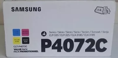 Genuine Samsung CLT-P4072C CLP320N CLP325W CLX3185 4Color 4072 Toner Cartridges • £122