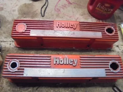 Aluminum Valve Covers Holley 140R 50B SBC NASCAR ARCA IMCA K&N NHRA IHRA Truck • $90