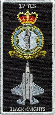 RAF No. 17 (RESERVE) TEST & EVALUATION SQUADRON F-35B BLACK KNIGHTS PATCH • $11.99