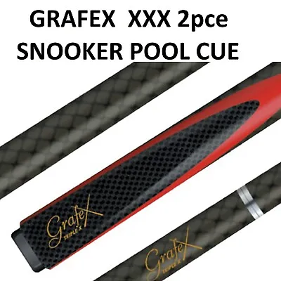 Grafex Graphite Pool Snooker Billiard 8 Ball Cue 9mm Tournament Triple XXX • $169.99