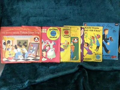 Lot Of Vintage Childrens Records Mickey Mouse Easter Parade London Bridge • $19