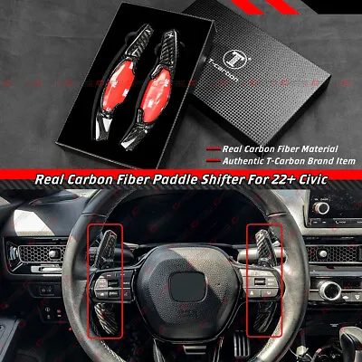 For 2022-2024 Honda Civic Carbon Fiber Steering Wheel Paddle Shifter Extension • $66.99