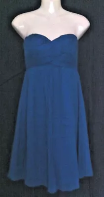 J Crew Dress 2 Taryn Silk Chiffon NWoT 22512 Matisse Blue $218 NEW • $29.95
