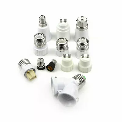 E27 GU10 E14 B22 E12 G9 Bulb Adapter Lamp Converter Holder Extender Light Socket • $3.29