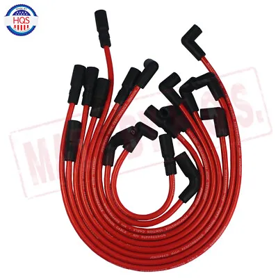 8MM RED Spark Plug Wires For GMC JIMMY SONOMA SAFARI 1995-2001 VORTEC V6 4.3L • $26.86