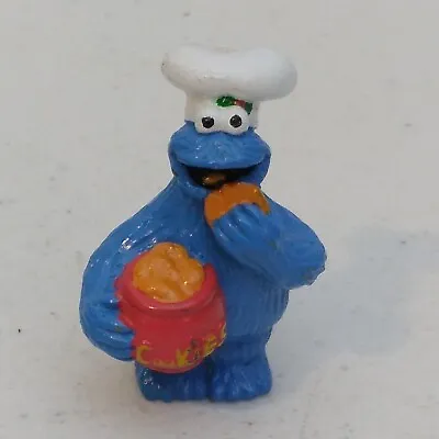 Cookie Monster W/ Chef Hat 2004 Sesame Street Mini Action Figure RARE HTF • $10.90