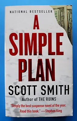 A SIMPLE PLAN (1993) By SCOTT SMITH - MASS MARKET PAPERBACK *FREE SHIPPING* • $11