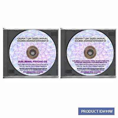 2 Subliminal Psychic Ability Intuition Mind's Third Eye- Brain Wave Training Aid • $21.99