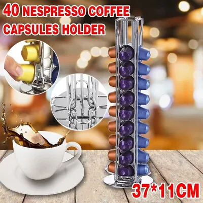 40 Nespresso Coffee Capsules Pod Holder Stand Dispenser Rack Storage Capsule AU • $18.24