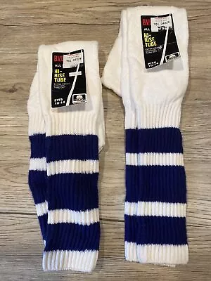 Vintage Mans B.V.D. High Rise Tube Socks Extra Heavy Cushion 80% Cotton 10-14 • $34.99