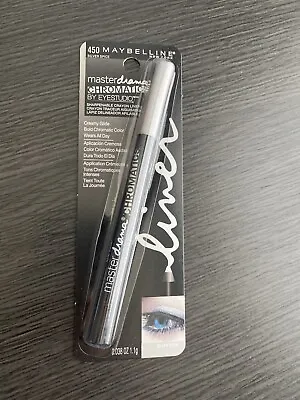 NEW Maybelline Master Drama Chromatics Crayon Eyeliner -450 Silver Spice- • $7
