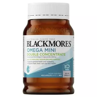 Blackmores Omega Mini Double Concentrate 400 Capsules • $58.96