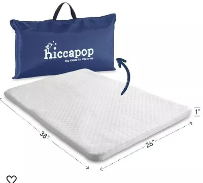 Hiccapop Trifold Dual Playard Mattress Pad 1  New In Box With Carrying Bag • $25