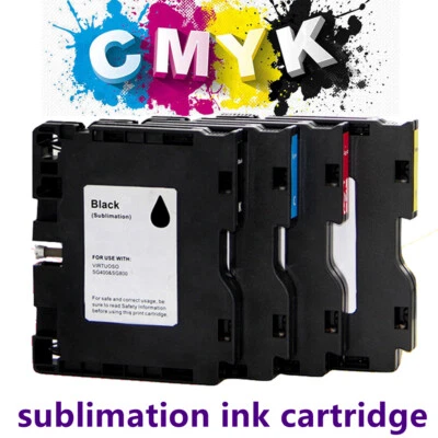 £64.43 • Buy 1SET CMYK Sublimation Ink Cartridge For Richo Sawgrass SG400 SG800