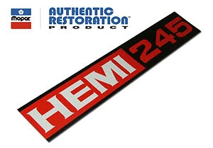 $15.37 • Buy Mopar 'Hemi-245' Air Cleaner Decal : VG/VH/VJ (1-Bbl) FITS Chrysler Valiant