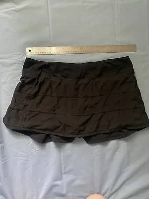$33 • Buy Lululemon Pace Rival Skirt: Black Women's Size 12