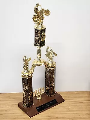 1974 River City Dirt Bike Riders 4th Place 125 Class Motocross Trophy 19 3/8  • $64.99