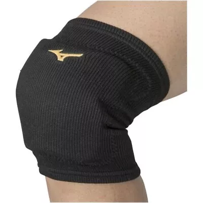 Mizuno Japan Volleyball Knee Pad Supporter V2MYA001 Black Gold Size:L • $17.09