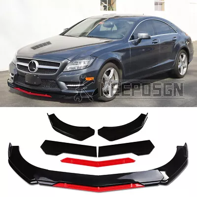 For Mercedes CLS550 CLS450 CLS53 AMG Gloss Front Bumper Lip Splitter Spoiler Kit • $75.99