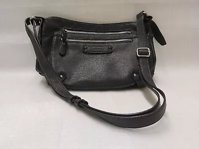 Matties Womens Leather Shoulder Bag Black In Great Condition • £35.99