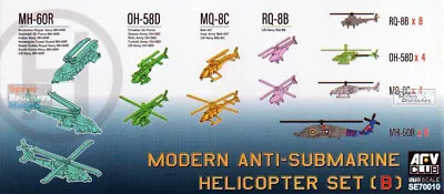 AFV70010 1:700 AFV Club Modern Anti-Submarine Helicopters Set B • $24.79