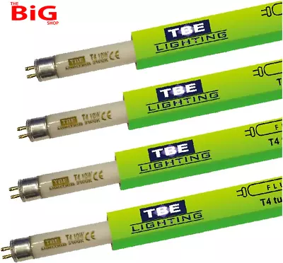 TBE  LIGHTING  T4  10W  Fluorescent  Tube  Lamps  352Mm -  4  Pack  Of  CFL  Bul • £33.99