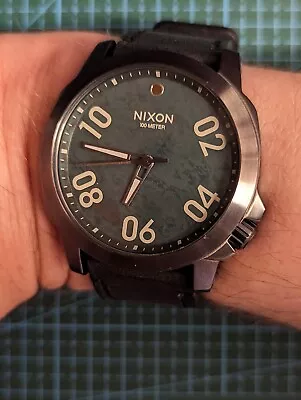 £25 • Buy Nixon Ranger 45 Men’s Lead The Way Watch. Gunmetal Green Oxyde.