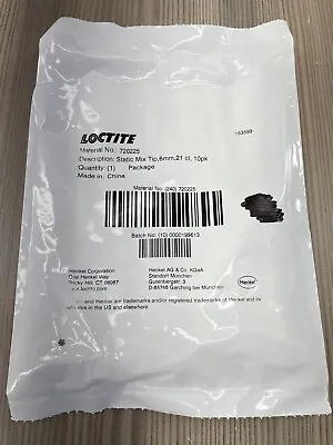 10pk Loctite 720225 Luer Tip Static Mix Nozzle For 50 Ml A Style Cartridge • $10