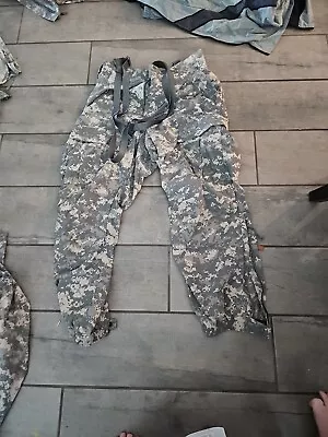 Military Pants Mens Medium Long Digital Camo Soft Shell Cold Weather Suspenders • $5.50