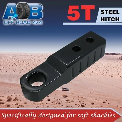 5T(5000KG) 4x4 4WD Soft Shackle Recovery Hitch / Rear Recovery Point BLACK • $105