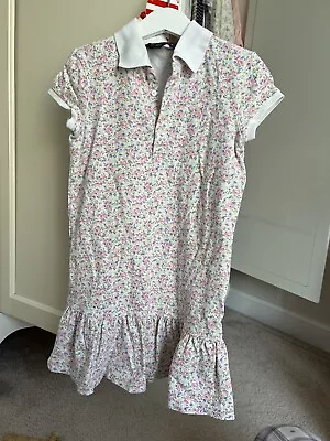 Ralph Lauren Girl Floral Pink Polo Dress 5-6 Years • £18