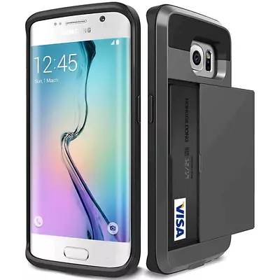 Card Slider Phone Case For Samsung Galaxy S7 Edge - Phone Wallet • $24.95